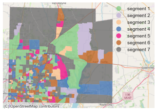Figure One: Dominant Segment for Census Block Groups in Texas